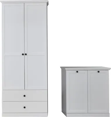 Produktbild von trendteam Garderobe 2-teilige Kombination BrandsonBaxter Weiß Nachbildung 177 x 196 x 41 cm