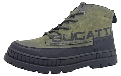 Produktbild von Bugatti Pallario Comfort Herrenschuhe Stiefel Schnürer Grün Freizeit