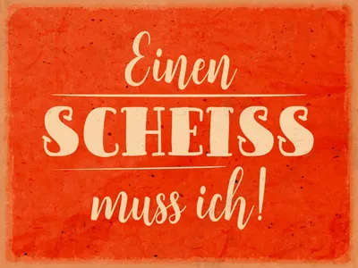 Produktbild von vianmo Holzschild 30x40 cm einen Scheiss muss ich