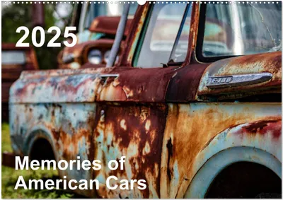 Produktbild von Memories of American Cars (Wandkalender 2025 DIN A2 quer), CALVENDO Monatskalender