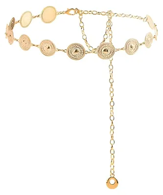 Image de Chaîne de réglage de taille - Ceinture dorée - Accessoire bohème - Luxe vintage - Construction robuste - Ajustement parfait
