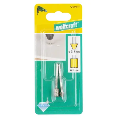 Obrázek produktu pro Wolfcraft Sada diamantových minibrusek dvoudílná 5989000