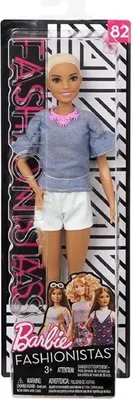 Produktbild von MATTEL FNJ40 Barbie Fashionista Puppe mit Buzz Cut und weißer Shorts