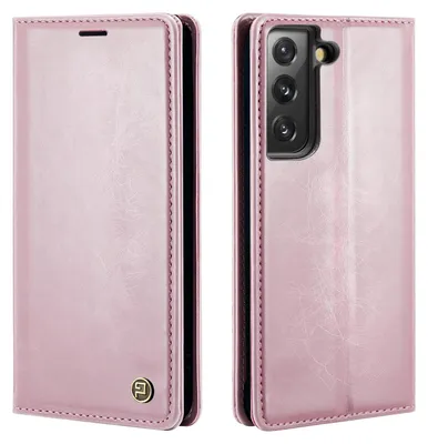 Produktbild von Handyhülle für Samsung Galaxy S22+ Kunstleder Klapphülle Vintage Cover Hülle RFID Schutz Case Kartenfach Farbe: Rosa