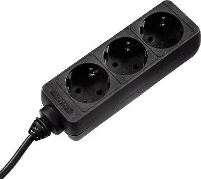 Produktbild von Hama 0003039, 3 AC-Ausgänge, 230 V, 50 Hz, 3500 W, Schwarz, 1,4 m