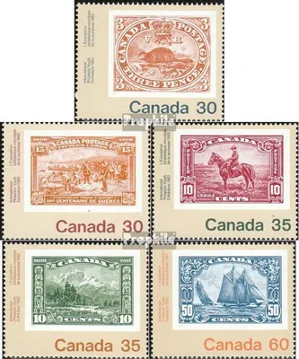 Produktbild von Briefmarken Kanada 1982 Mi 822-826 (kompl.Ausg.) postfrisch Philatelie
