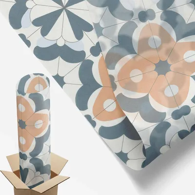 Produktbild von Sichtschutzfolie – 100x100 cm – Buntglas / Stained-Glass Design – blickdicht & dekorativ – selbstklebende Glasdekorfolie – UV-Schutz, einfache Montage – Mosaikblumen