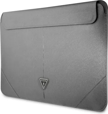 Imagen del producto de Guess Manga Gucs16Psatlg, 16 unidades, color plateado/plateado, con logo, diseño saffiano y forma triangular