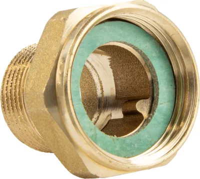 Produktbild von tecuro Verschraubung 1 1/4 Zoll Überwurfmutter x 1 Zoll Außengewinde -  Messing blank CW617N
