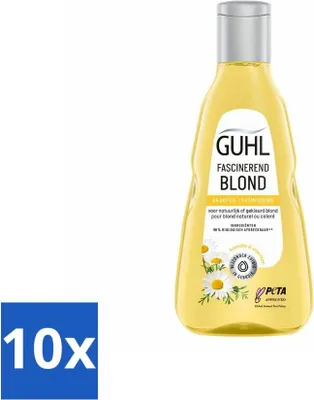 Immagine prodotto di Guhl - Shampoo - Colorshine Blonde - 250 ml - confezione risparmio - 10 pezzi