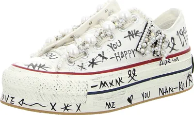 Produktbild von Nan-Ku Plateau Schnürschuhe Damen 31383132333830 Weiß 39 EU