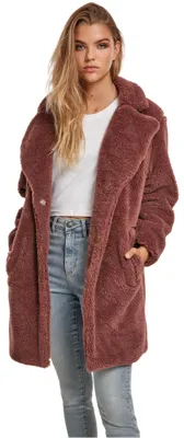 Immagine prodotto di Urban Classics - Cappotto oversize in sherpa da donna, rosa scuro - XS