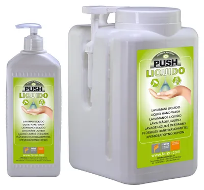 Obrázek produktu pro BÍLÝ KRÉM NA UMÝVÁNÍ RUKOU „PUSH“ 1 l