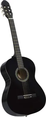 Obrázek produktu pro The Living Store Klasická kytara pro začátečníky Black 4/4 39" Limewood