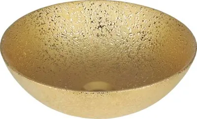Produktbild von Differnz Aufsatzwaschbecken Bright 36 x 36 cm Keramik gold 38.009.29