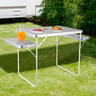 Produktbild von Campingtisch mit seitlichen Ablagen Maße: ca. 116/79,5 x 60 x 70cm