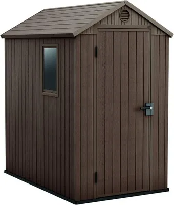 Obrázok produktu pre Záhradný domček Keter Darwin 4x6 - 126 x 185 x 205 cm - hnedý