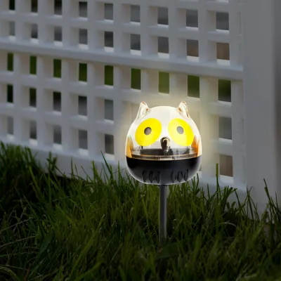 Produktbild von Solarbetriebene LED-Gartenleuchte – Dekorative Eulenlampe für den Außenbereich – 1 kaltweiße LED – 150 x 50 x 50 mm – Mit Erdspieß – Automatisches Ein-/Ausschalten – Stimmungsbeleuchtung für den Garten [11240E]