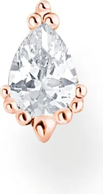 Produktbild von THOMAS SABO Einzel Ohrstecker "Eiskristall" Silber, rosèverg