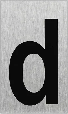 Produktbild von Aluminium Türschild " d " 100x60mm
