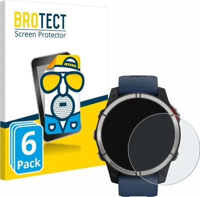 Produktbild von 6x BROTECT Schutzfolie für Garmin quatix 7 Displayschutz Displayschutzfolie Folie Matt Entspiegelungsfolie