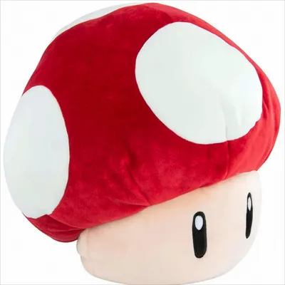 Produktbild von Super Mario Mocchi-Mocchi Mega Kuscheltier, Super Pilz, Rot, 36 cm