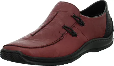 Obrázek produktu pro Rieker Damen Echtleder Slipper rot kombi, Dámské:42 EU
