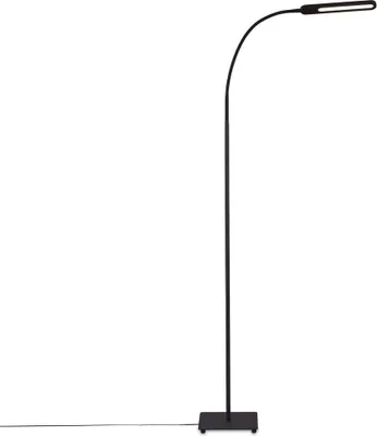 Immagine prodotto di BRILONER - Lampada da terra a LED, lampada da terra con funzione touch, dimmerabile a passi, controllo temperatura colore, lampada da ufficio 8 Watt, 600 Lumen, nero, 208x208x max. 1830mm (LxWxH)