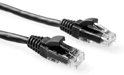 Zdjęcie produktu dla ACT 1m RJ-45 Cat5e UTP, 1 m, Cat5e, RJ-45, RJ-45, Czarny
