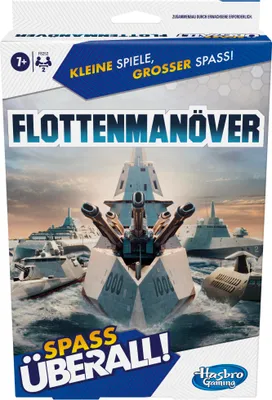 Produktbild von Hasbro Gaming Flottenmanöver Kompakt, Reisespiel für 2 Spieler, klassisches Schiffe versenken, ab 7 Jahren