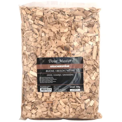 Produktbild von Trout Master Räuchermehl Buche grob - 500g Späne zum Räuchern