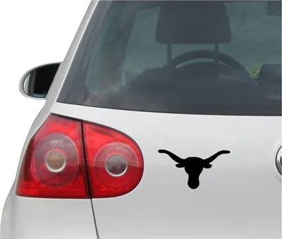 Produktbild von Aufkleber / Autoaufkleber - JDM - Die cut - Longhorn Steer Decal Auto Laptop Fenster - Folie Sticker - schwarz - 149mm x78mm