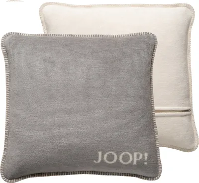 Produktbild von JOOP! Melange-Doubleface Kissenhülle Silber-Natur 50 x 50cm