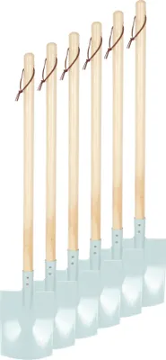 Produktbild von Spaten, 6er-Set, hellblau