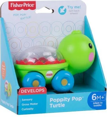 Produktbild von Mattel Fisher Price Poppity Pop Dieren - Schildpad