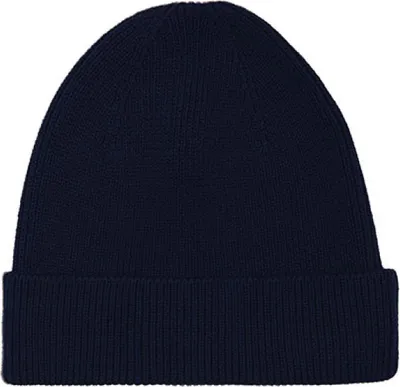 Produktbild von Neutral O93057 | Beanie 1x1 Rib - Fairtrade-e Baumwolle - Farbe: Navy - Größe: One Size