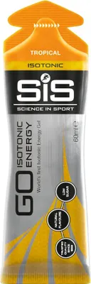 A product shot of an energy gel packet.