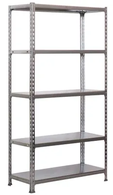 Produktbild von PROREGAL Schwerlastregal BIG METAL SHARK | HxBxT 200x100x50cm | Fachlast 180kg | Verzinkt