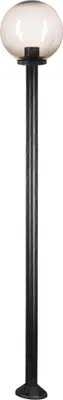 Produktbild von Wegeleuchte Wegelampe Außenleuchte Gartenlampe Kugel Rauchglas 30cm Ø Höhe 180cm