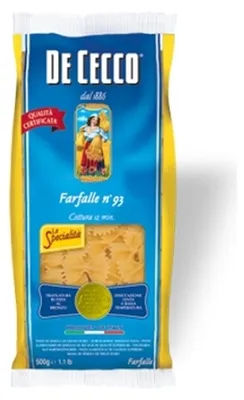 Immagine prodotto di Nudeln Pasta Farfalle n° 93 5 x 500 gr. - De Cecco