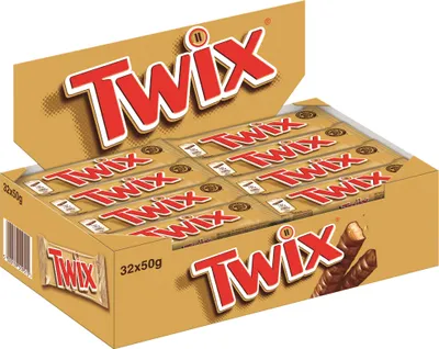 Produktbild von Twix Classic Riegel 32 x 50g - Schokoriegel Vorratspack