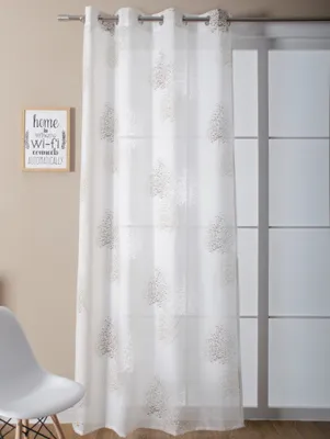 Produktbild von Vorhang Gardine Ösenschal Bellinda weiss taupe 135x245