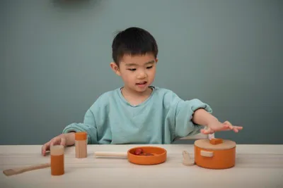 Immagine prodotto di Set da cucina giocattolo in legno Trixie - Mr Fox -- Set da cucina per bambini