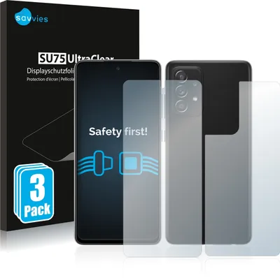 Produktbild von 6x Für Samsung Galaxy A52s 5G (Display+Rückseite) Schutzfolie Savvies Displayschutz Display Schutz Folie Klar Transparent