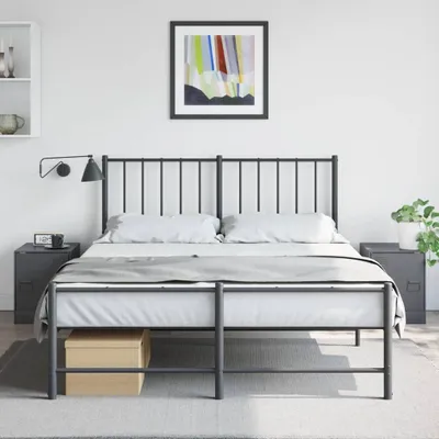 Obrázek produktu pro Maison Exclusive - Noční stolky 2 ks. Antracit 34,5x39x44 cm Ocel