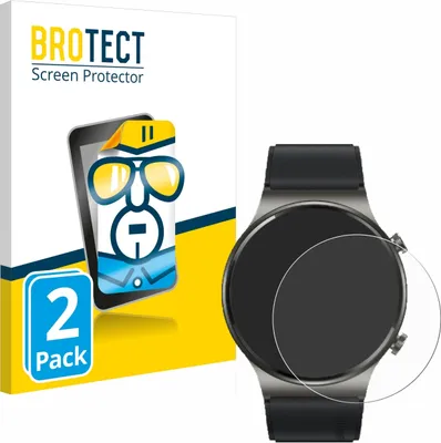Produktbild von 2x Für Huawei Watch GT 2 Pro ECG Schutzfolie BROTECT Displayschutz Display Schutz Folie Klar Transparent
