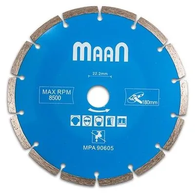 Produktbild von MAAN Diamant-Trennscheibe Segment für Beton & Ziegel 125mm