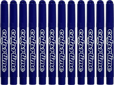 Image de Marqueurs Jumbo bleu foncé, 12 pcs.