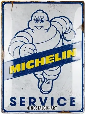 Image de Nostalgic-Art - Plaque en métal 30 x 40 cm - Michelin - Service
