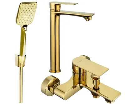 Zdjęcie produktu dla Mexen Royo R62 zestaw wannowy, złoty - 72213R62-50